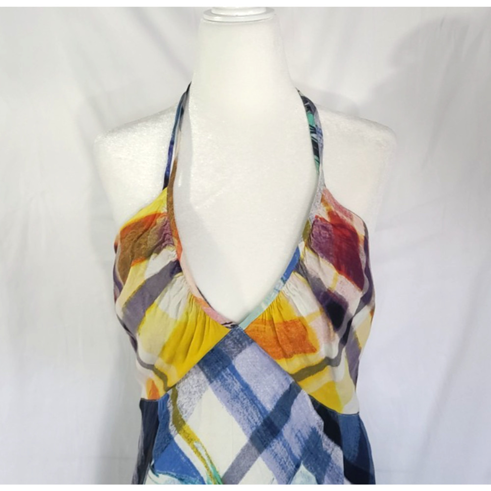 Jams World Y2K Womens Colorful Floral Halter Neck Dress Small - Picture 2 of 5